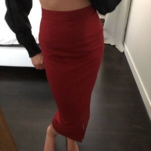Cefinn red pencil skirt